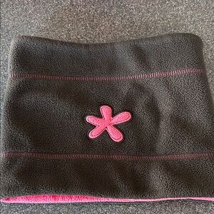 Lands' End Kids' Pink and Gray Fleece Neck Warmer
